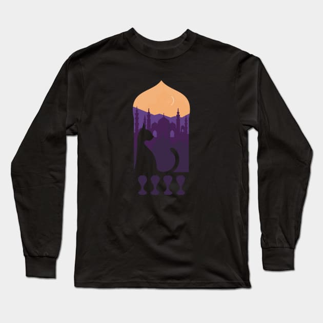 Arabian Twilight Long Sleeve T-Shirt by LordNeckbeard